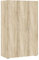 Oggi Eiche Sonoma Schrank 110 cm - 3-türig, Zeitlos, Regale, Kleiderstangen, für Schlafzimmer, Gästezimmer, Flur