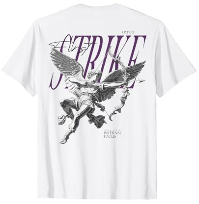 Hip Hop Angel Vintage Edgy Y2K Backprint Streetwear Angelo Maglietta