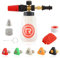 Rdutuok Snow Foam Lance Foam Cannon for Karcher K Series K2 K3 K4 K5 K6 K7 Pressure Washer 1L Foam Soap Dispensal Adjustable Spray Nozzle High Pressure Car Wash Gun Accessory with 1/4 Quick Connect