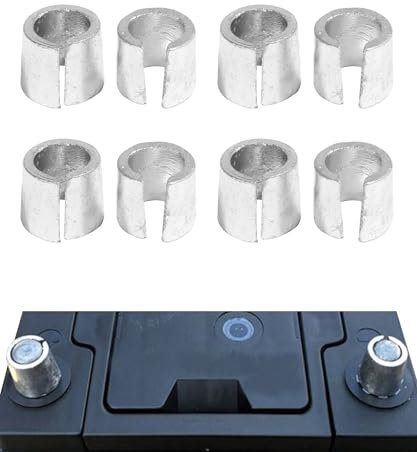 Flaconi 8PCS Adattatore Poli Batteria Auto,Custodia Adattatore per Batteria Auto,Anodo e Manicotto Catodico Della Batteria per Auto,Adatto per Connessioni di Batterie Post Lato Positivo e Negativo