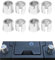 Flaconi 8PCS Adattatore Poli Batteria Auto,Custodia Adattatore per Batteria Auto,Anodo e Manicotto Catodico Della Batteria per Auto,Adatto per Connessioni di Batterie Post Lato Positivo e Negativo