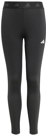 adidas Mädchen TECHFIT 7/8 LEGGINGS, black/carbon/white, 7-8 Years