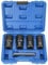 Locking Wheel Nut Removal Tool, 1/2” Locking Wheel Nut Impact Bolt Lug Removal Extractor Socket Remover Tool(Black,Size:17mm 19mm 21mm 22mm)