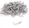 50x Zinc Plated Shouldered Dresser Cup Hooks - Square Screw in L Shape Hangers