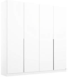 Rauch Möbel Alabama Schrank Kleiderschrank Drehtürenschrank Weiß 4-türig inklusive Zubehörpaket Classic 2 Kleiderstangen, 7 Einlegeböden BxHxT 181x229x54 cm