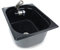 Edelstahl Spülbecken Camping Spüle Waschbecken Design schwarz + Ablauf 325x265x150mm Barwig schwarz chrome Design Wasserhahn integriert (ad-ideen)