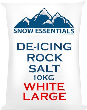 Laeto Snow Essentials 10kg Bag of Grit Rock Salt | White Grit Salt, Salt for Gritting, Rock Salt for Weeds Deicing Salt Grit, Salt for Paths, Salt for Driveways, Salt for Snow & Ice (x1 Bag)