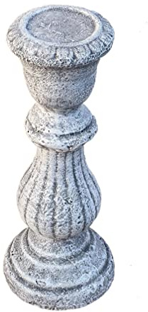 stoneandstyle Stein Kerzenständer massiver Steinguss frostfest