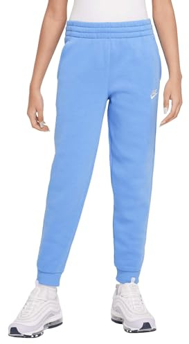 Nike Club FLC Hbr Pantalon de survêtement, Polar/Blanc, 8-10 Ans Mixte Enfant