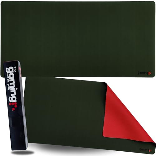 The Gaming Mat Company Single Player MTG Playmat & Mouse Pad – 72 cm x 36 cm Green Gaming Mouse Pad compatible with Magic: The Gathering playmats, MTG cards, TCG gaming mat
