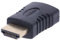 REY Adaptador HDMI Hembra a HDMI Macho
