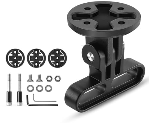 KMRDND Bike Computer Mount for Garmin Edge 130 530 540 800 830 840 1000 1030 1040 Plus Edge Explore 2 Bike Computer Also for GoPro Cameras and Lamp (Aluminum Alloy)
