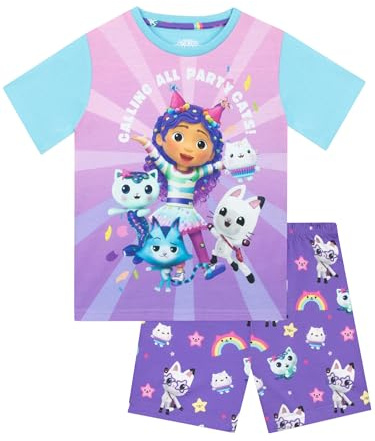 DreamWorks Gabbys Dollhouse Schlafanzug | Kurzer Schlafanzug Mädchen | Pyjama Mädchen