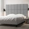 [neu.haus] Wandkissen Carpino 3er Set 60 x 30 cm Wandpolster Textil Hellgrau Wandpaneele gepolstert Kopfteil für Bett Polsterpaneel zum Kleben