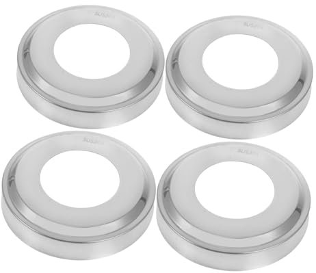 Milisten 4 Pièces Couverture D'échelle De Piscine Protège Échelle De Piscine Couverture De Main Courante De Piscine pour Tubes Pièces D'échelle De Piscine Creusée Silver Acier Inoxydable