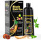 Schwarz Haarfärbeshampoo für Männer und Frauen, Black Hair Dye Shampoo 3 in 1, Haarfarbe Schwarz Shampoo für Graues Haar, Anwendung auf trockenem Haar, 500ml