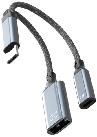 USB-Typ-C-Ladegerät, Musikadapter, Netzkabel, kompatibel mit Handy-Geräten, schnelles Kabel, doppelter USB-C-Kopfhörer-Adapter
