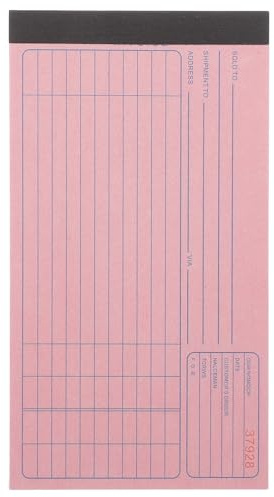 TOMETURE Rechnungsblock mit 50 Blatt – Vorgedruckte Formulare und Abrechnungsblöcke für Vermieter, Hausverwaltungen, Finanzabteilungen und Kleinunternehmen (5 x 3 Zoll)