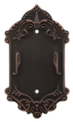 Placca per interruttore in stile vittoriano con coperchio vuoto Bronzo senza tempo