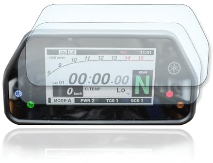 Displayschutzfolie Tacho Schutzfolie geeignet für Yamaha YZF R1 / M RN32 RN49 9H Nano Glas Technologie