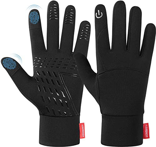 Lapulas Fahrradhandschuhe Touchscreen Handschuhe Herren Damen Winddichte Laufhandschuhe Rutschfest Sporthandschuhe Warm Winterhandschuhe für Joggen Laufen Radfahren usw
