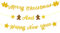 Merry Christmas With Happy New Year Banner, vormontiert, goldfarben, glitzernd, Weihnachtsbanner, Dekorationen für Weihnachten 2022, Silvester, Innen- und Außenbereich, Urlaubsdekorationszubehör