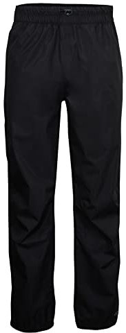 killtec Herren Regenhose mit durchgehendem Reissverschluss, packbar - KOS 20 MN PNTS, schwarz, 4XL, 38282-000
