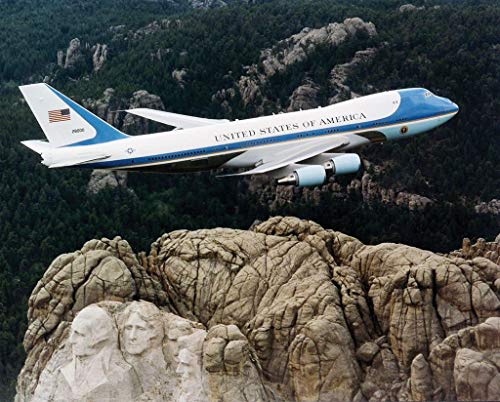 Poster Plakat Air Force One Flugzeug Präsident Vereinigte Staaten von Amerika