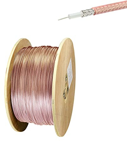 Superbat RG179 Coaxial Cable 75 Ohm RG179 Thin Coax Cable Low Loss for SDI Cable DVR Recorder HDMI Converter etc. 15ft 500CM