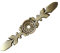 YMAISS Cabinet Handle Backplates, 18pcs Zinc Alloy Drawer knobs Back Plate Retro Style Single Hole Door Handle Backplate for Cabinets and Drawers knobs(Antique Brass L:120mm)