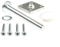 Jackson Woodturners White Primed Handrail to Newel Post Fixing Kit