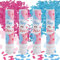 badaren Gender Reveal Konfetti Kanone Junge oder Mädchen, Gender Reveal Konfetti Kanone, Konfetti-Kanone für Jungen oder Mädchen, 2 Rosa und 2 Blau Konfettikanone für Gender Reveal Party-28cm