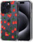 MOSNOVO Case for iPhone 15 Pro, [Buffertech 6.6ft Military-Grade Drop Protection] [Anti Peel Off Tech] Clear TPU Bumper Phone Case Cover Design - Cute Cherry