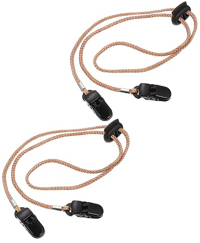 2st Verstellbarer Hutclip Sonnenbrille Hauben Kappen Schutzhelm-Riemen Austausch des Hutriemenclips Hut-kinnriemen-Clip Kappe Anti-Lost-Gurt Anti-verschütten Maske Polyester