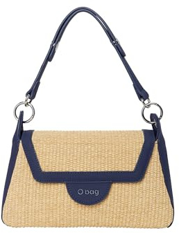 O bag - Borsa a mano paris in Polipropilenica, blu navy (15 X 25 X 6.5 cm)