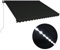 Gecheer Einziehbare Markise mit Windsensor & LED 400x300cm Anthrazit