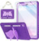 ACEMO Hülle für iPad 9/8/7 Generation 10,2 Zoll mit Displayschutzfolie, Schmetterling Ständer Case für Kinder Mädchen, Schultergurt,Stifthalter,Robust Stoßfest Schutzhülle für iPad 9 Generation Lila