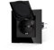 JIMEIDA Steckdose Glas Schwarz Mit Wasserdichter Abdeckung Mit Haken 16 Amp Schuko Steckdose Gehärteter Glasscheibe Wandsteckdose 86 * 86mm