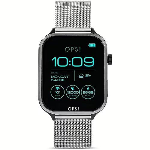 NADIR Orologio Smartwatch Uomo Ops Objects Call Diamonds OPSSW-45 in Acciaio Silver Milano