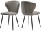 Goeurvant Esszimmerstühle Cord 2er Set Stühle Esszimmer Polsterstuhl mit Metallbeinen Grau Küchenstühle Wohnzimmertühle modernes Design für Wohnzimmer Küche