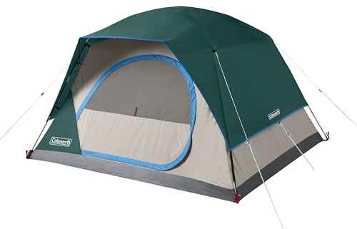 Coleman Skydome Tent with 5 Minute Setup, 2/4/6/8 Person Weatherproof Tent with Rainfly & Carry Bag, 20% More Headroom than Traditional Canopies