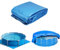 Telo protettivo pieghevole per piscina, 274 x 274 cm, impermeabile, resistente e facile da pulire, per piscine con telaio, piscine fuori terra, piscine per bambini, uso interno ed esterno (335 x 335)