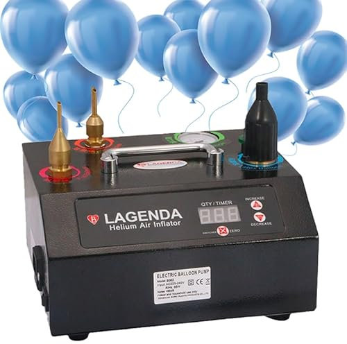Ballon D'hélium électrique, Pompe à Air à Gaz D'hélium, Machine Gonflable à Ballon Flottante avec Minuterie Et Pédales, 3 Buses d'air, Tube De Connexion en Hélium, pour Les Festivals De Noël, Les