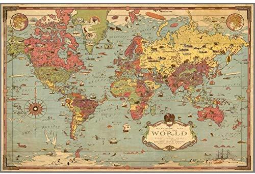 JWCN Puzzle für Erwachsene Puzzle 1000 Stück Weltkarte Holzpuzzle Puzzle Dekompressionsspielzeug für Erwachsene Kinder -P11.14 Uptodate