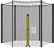 Cliselda Filet Trampoline 244 cm 6 Barres,Filet de Protection pour Trampolines,Résistant aux UV - Noir