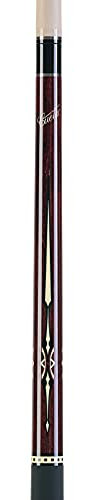 Winsport Queue Pool Cuetec Classic CL-2 Burgund, Cuetec Veltrex- Überzug, Perfekter Grip, 3/8x14 Gewinde, Fieberglasüberzug, SST Oberteil, 13mm Klebeleder