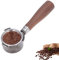 Natudeco 51mm Coffee Portafilter Coffee Filter Holder 3 Ears Coffee Bottomless Handle Zinc Alloy Coffee Machine Accessories for ECP3420 685 680