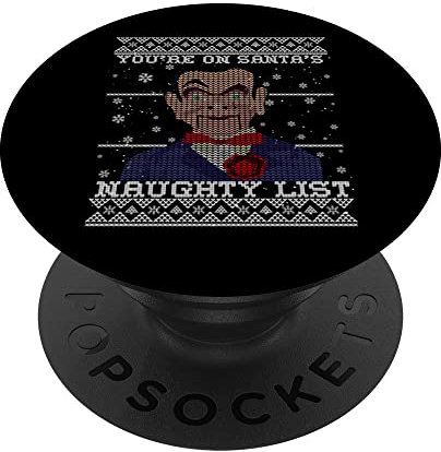 Ventriloquist Dummy Hässlicher Weihnachtspullover PopSockets mit austauschbarem PopGrip