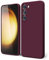 Oakxco für Samsung Galaxy S23 Hülle Silikon Case mit Kameraschutz, Ultra Dünn Bunt Handyhülle Mädchen, Einfarbig Handy Hülle Slim Schutzhülle, Matt TPU Weich Gummi Glatt Silikonhülle, Weinrot Bordeaux
