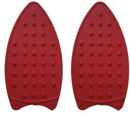 2pcs Tappettino di Appoggio Ferro da Stiro in Silicone, Tampone da Stiro per Asse da Stiro, Protezione Antiscivolo, Resistente al Calore